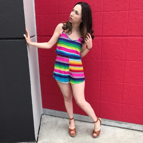 Show Me Your MuMu Pants - Show Me Your Mumu Rorey Romper Serape Party Cloud